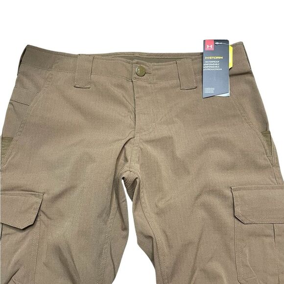NWT UNDER ARMOUR Tactical Elite Women's Cargo Pants Tan Brown Size 10 - Picture 5 of 10